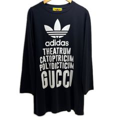 新品タグ付き グッチ　アディダス　ロンＴ　カットソー 白　長袖　Ｔシャツ　XS 新品タグ付き グッチ アディダス ロンT カットソー 白 長袖 Tシャツ