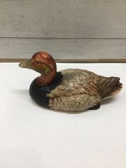 木彫り カモ 置物 デコイ ハンドペイント - メルカリ