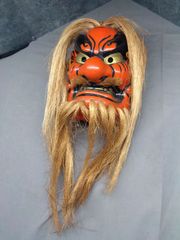 翁面 神楽面 伝統工芸品 - メルカリ