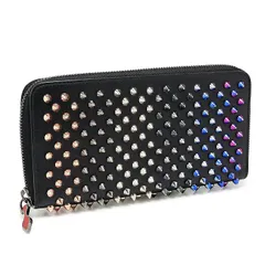 ルブタン パネトーネ ウォレット スパイク ラウンドファスナー長財布 ブラック×マルチカラー Christian Louboutinのサムネイル