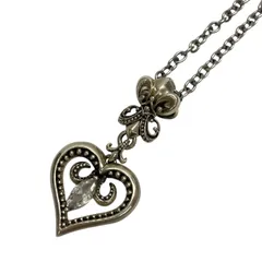 BLESS/ブレス/ハートネックレス/シルバー925/ホワイトストーン/収納袋付き/FB4498のサムネイル
