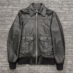 LLサイズ ホーンワークス A-2 フライトジャケット 牛革 ダークブラウン