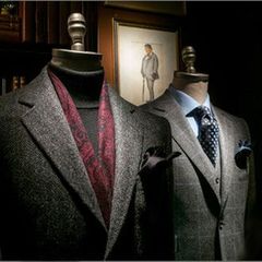 Savile Row セヴィルロウ GUY DORMEUIL 3つボタン シングルスーツ AB5