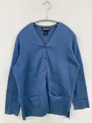 LANDS' END ランズエンド カーディガン/ボレロ S ブルー 無地 ミドル丈 長袖 レディースのサムネイル