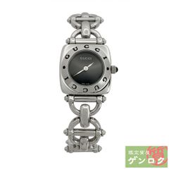 91 稼動 GUCCI時計 レディース 6400L シルバー ブラック チェーン 91 稼動 GUCCI時計 レディース 6400L シルバー ブラック チェーン