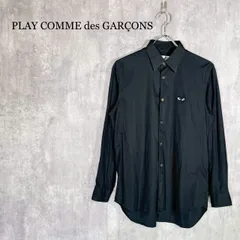 『PLAY COMME des GARÇONS』プレイコムデギャルソン(S) Black Heart Patch Shirt 黒ハート コットン 長袖シャツのサムネイル