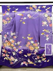 千總 振袖 金駒 金彩 小田急扱い 身丈157cm HKT017のサムネイル