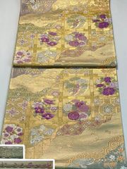 正絹 袋帯 太鼓柄 聚楽 じゅらく帝王紫 桐竹鳳凰紋 逸品 美品 - メルカリ