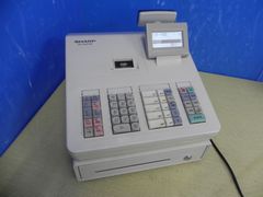 美品 シャープ 電子レジスター XE-A207W キーなし H898☆ シャープ 電子レジスター XE-A207W キーなし 動作品・保証付き