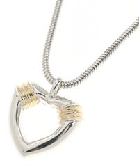 TIFFANY&Co. ティファニー ハート コイル スネークチェーン コンビ
