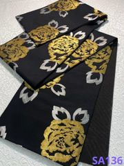 全通 袋帯 工芸的 花 正絹 D377 | Mercari