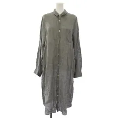 ジュンヤワタナベ JUNYA WATANABE COMME des GARÇONS シャツ ワンピース ロング 長袖 リネン S グレー JG-O047 /BMのサムネイル
