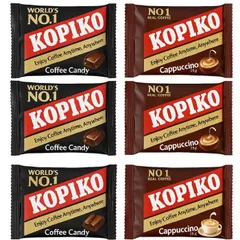 コピコ キャンディ ブリスターパック 32g(8個入) ×6袋セット 【コーヒー3個 カプチーノ3個 】 カッコPSJ KOPIKO Coffee Candy 韓国ドラマ 韓国お菓子 飴のサムネイル