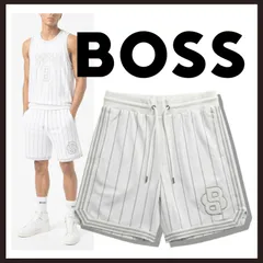 新品 未使用 ヒューゴボス ラズダン07 バスケットショーツ ホワイト S【HUGO BOSS】ラスダン バスケットパンツ バスパンのサムネイル