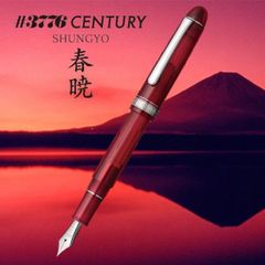 M新品21K限定プロギア21金クリスマスティー透明軸セーラー万年筆