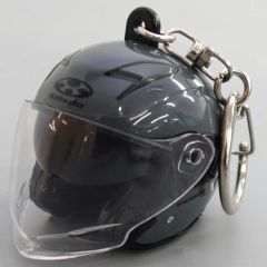 【中古】キーホルダー グレー 「Kabuto EXCEED-2 ミニチュアヘルメットキーホルダー カプセルエディション」