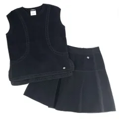 在庫一掃 シャネル セットアップ レディース アパレル 服 タンクトップ ミニスカート メッシュ CHANEL 40 ブラック 黒 コットン    夏 美品【中古品】のサムネイル
