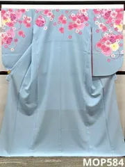 二尺袖 ポリエステル着物 山本寛斎 袴向き 雪輪 桜 蝶 MOP584のサムネイル