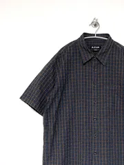 【AIRWALK】90-00s S/S シアサッカーチェックシャツ L エアウォーク オールドスケート 古着のサムネイル