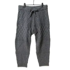 Snow Peak スノーピーク アルパカニットパンツ PA-20AU109 Alpaca Knit Pants アラン編み イージーパンツ グレー L 27113962のサムネイル