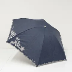 折りたたみ日傘 Nina Ricci ニナリッチ USED美品 サマーシールドLi 晴雨兼用 フラワー刺繍 オーガンジー UV 遮光 軽量 50cm FS9709のサムネイル