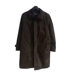 バーニーズニューヨーク BARNEYS NEW YORK ステンカラ―コート ジップアップ 46 黒 ブラック ■GY99のサムネイル