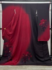 振袖 刺繍 金彩 牡丹 大輪 身丈166cm HKT128 - メルカリ