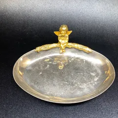 Mikimoto  ミキモト　パールトレイ　天使　インテリア　エンジェル　シルバー　ジュエリートレイ　小物置き　鍵置きのサムネイル