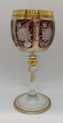 Murano ムラーノガラス ワイングラス 金彩 螺旋 ベネチアングラス