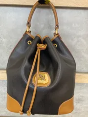 LANCEL ランセル バケツ型バッグ ブラック×キャメル ショルダー 保存袋 付きのサムネイル