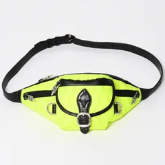 CHROME HEARTS クロムハーツ #1 SNAT PACK NYLON スナットパック ショルダーバッグ ダガー ガンスリンガー ライムグリーン 美品 中古 4a003997のサムネイル