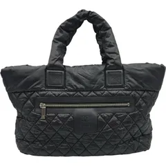 シャネル CHANEL コココクーン トートMM A48611 15番台 ブラック ナイロン レディースのサムネイル