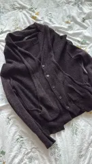 Y's YOHJI YAMAMOTO ヨウジヤマモト ブラウン カーディガンのサムネイル