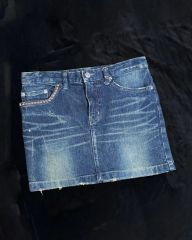 美品】 Hysterics 骨柄スカート スカル 骸骨 M ブラック - メルカリ