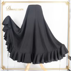 チャコット 黒ファルダ ストレッチ 裾周り720cm 8枚はぎ L - メルカリ
