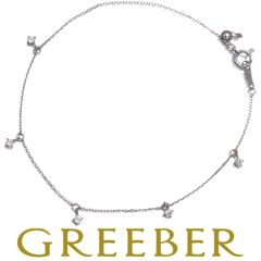 M*i様 美品 ポンテヴェキオ K18WG ダイヤモンド5石0.22ct.ブレス