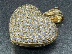 Cartier カルティエ❣️豪華 36Pパヴェダイヤ ハート トップ YG750