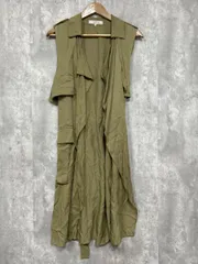 ZARA TRF ザラ トラファ ロング ノースリーブ ベスト sizeS/カーキ ■◇ レディースのサムネイル