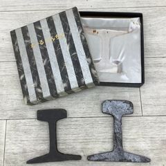 希少】阪鶴鉄道 レール文鎮 1896 CARNEGIE 刻印 福知山線 記念品