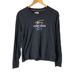 トミー TOMMY JEANS Tシャツ カットソー ロゴ 長袖 M 黒 ■GY06のサムネイル