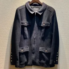 シャネル CHANEL 02P ココマーク パールボタン ツイード ジャケット 黒 ブラック [44] P19669 VINTAGE ヴィンテージ I647/E01/T8/IUH61のサムネイル