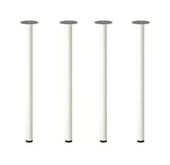 【セット商品】IKEA イケア 脚 ホワイト 白 4本セット n80217977x4 ADILS オディリス