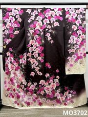 白生地 紋意匠 薔薇文様 着尺 正絹 反物 FU069 - メルカリ
