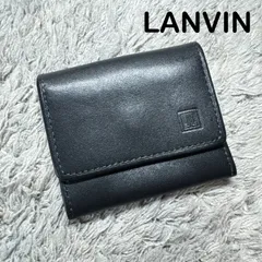 LANVIN ランバン コインケース 小銭入れ 本革 レザー ブラックのサムネイル