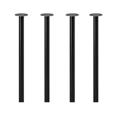 【セット商品】IKEA イケア 脚 ブラック 黒 4本セット n00217976x4 ADILS オディリス
