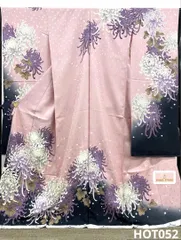 仮絵羽 振袖 FINALSTAGE 刺繍 未仕立て品 正絹 八掛付 HOT052のサムネイル