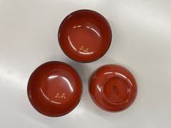 廣光　漆器　椀　蓋付き 輪島塗 廣光作 漆器 茶托（小）3枚 天然木 在銘 - メルカリ
