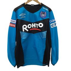 Umbro soccer kit, Gamba Osaka issued item, training jersey, size O-XO, sky blue x black.