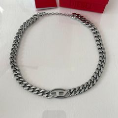 DIESEL ロゴ チェーンネックレス シルバー ID: DX143300DJW - メルカリ