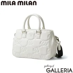 ミラ・ミラン トートバッグ レディース メンズ ファスナー付き mila milan 軽量 軽い ブランド ナイロン 旅行 手提げ 肩掛け ショルダー 斜め掛け 自立 丈夫 おしゃれ 2WAY A5 カリーナ ミニトートSLD兼用 263501 シロのサムネイル